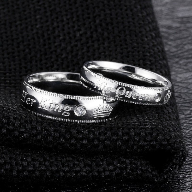 Stainless Steel Promise Rings For Couples
