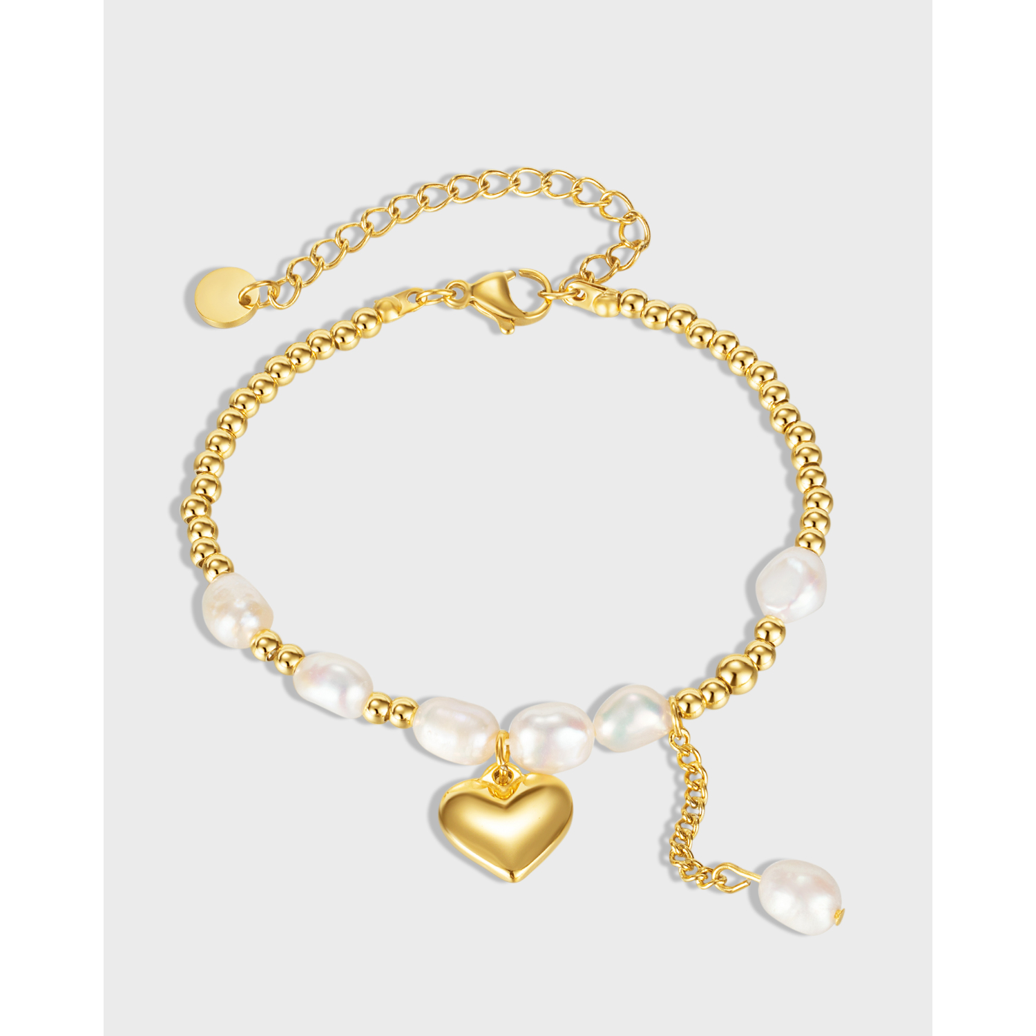 Stainless Steel Heart Bracelet