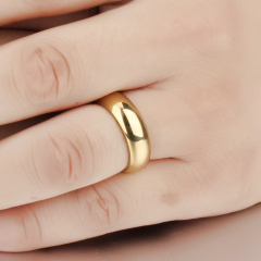 Stainless Steel Ring Gold