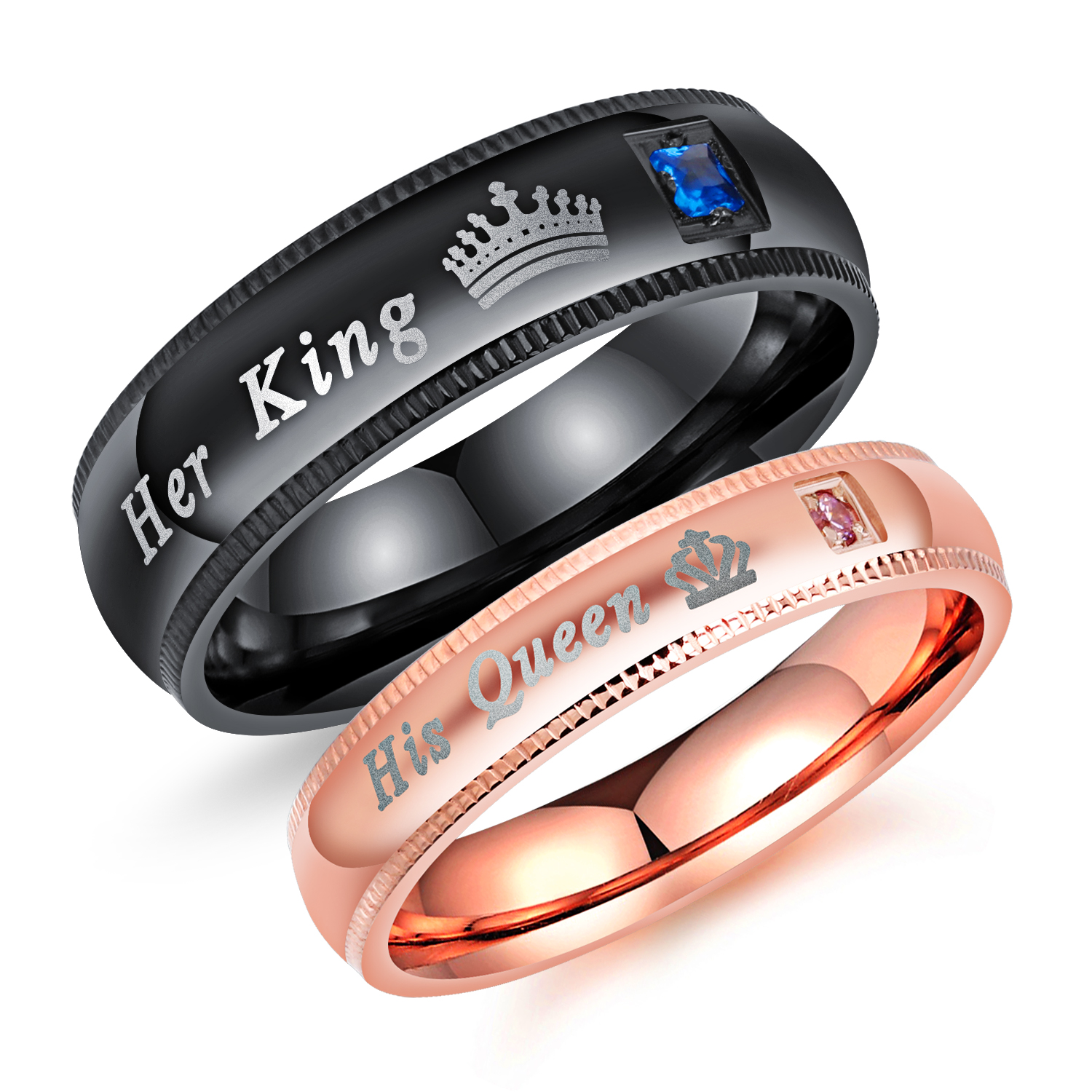 Stainless Steel Couple Rings