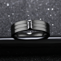 Stainless Steel Ring Black