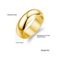 Stainless Steel Ring Gold