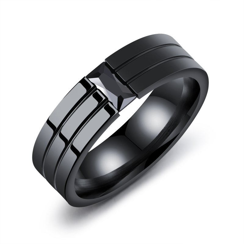 Stainless Steel Ring Black
