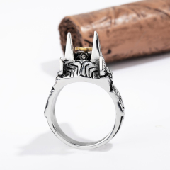 Stainless Steel Wolf Ring