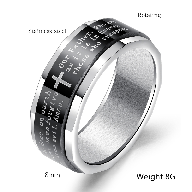 Men's Lord's Prayer Ring