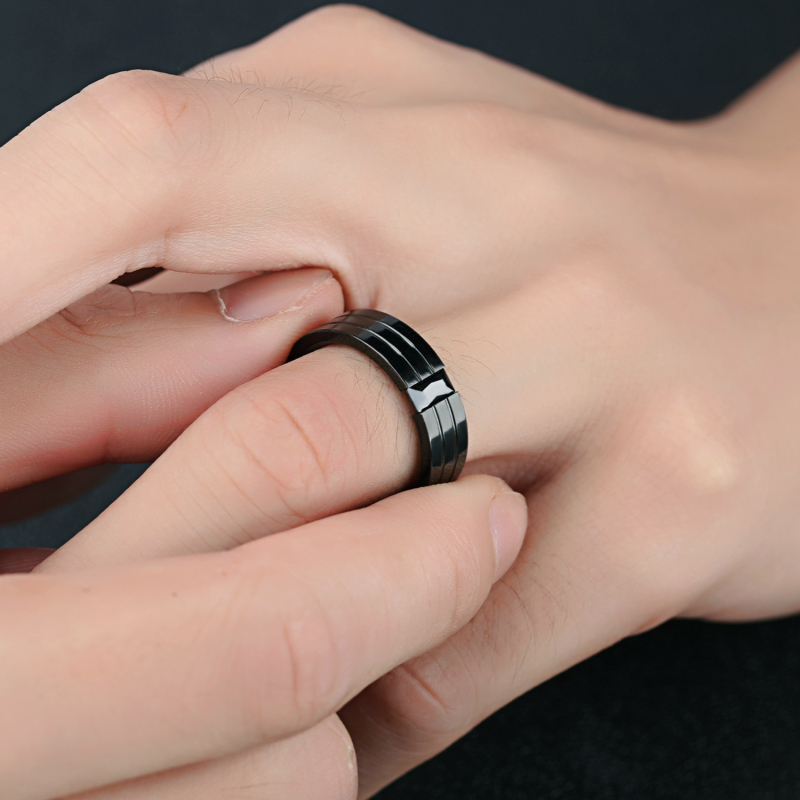Stainless Steel Ring Black