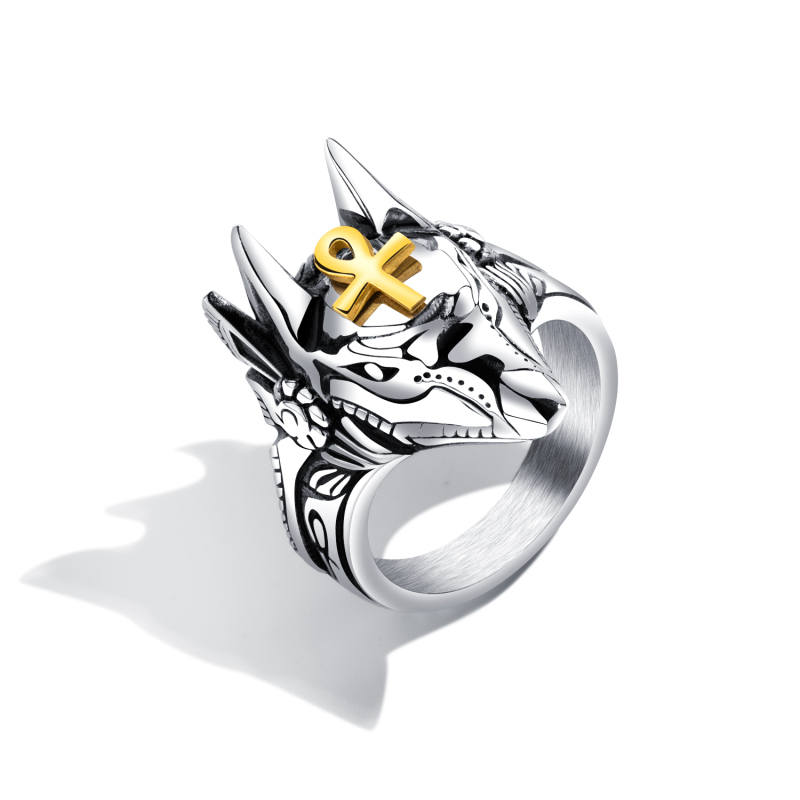 Stainless Steel Wolf Ring