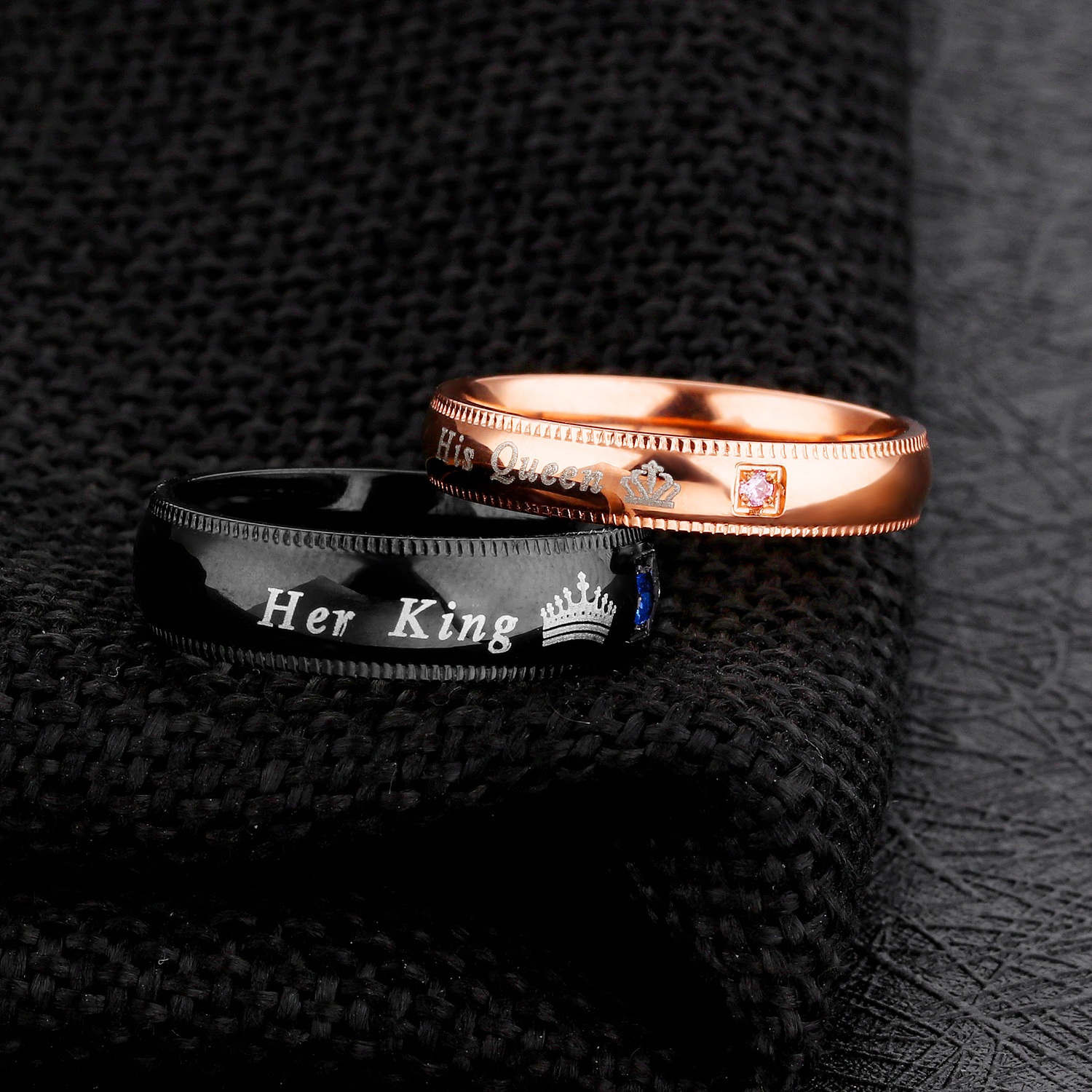 Stainless Steel Couple Rings