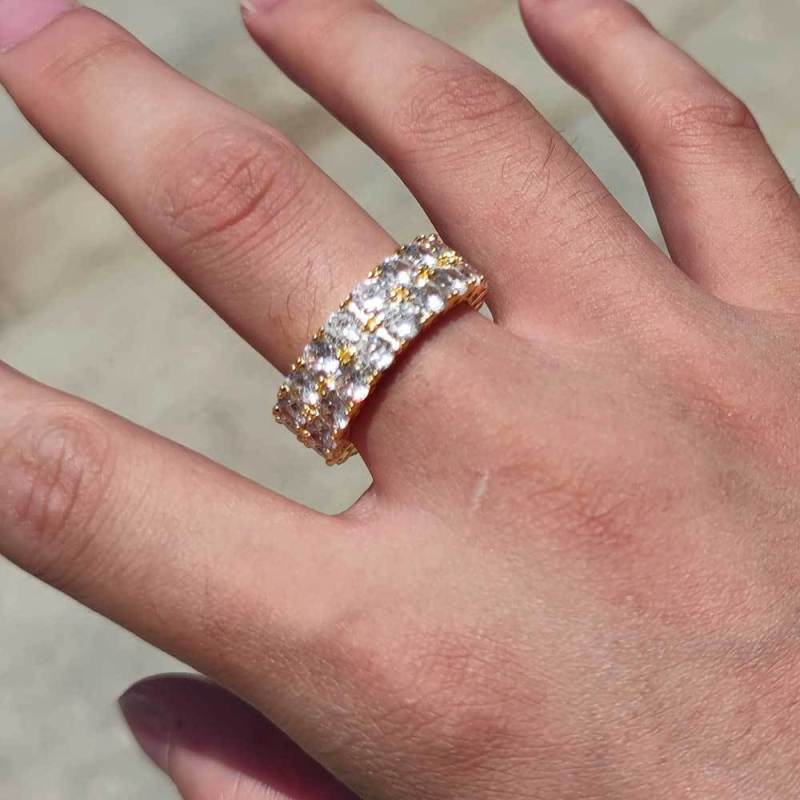 Iced Out Diamond Ring Mens