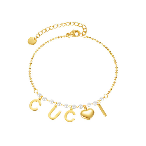 Stainless Steel Gold Plated Bracelet