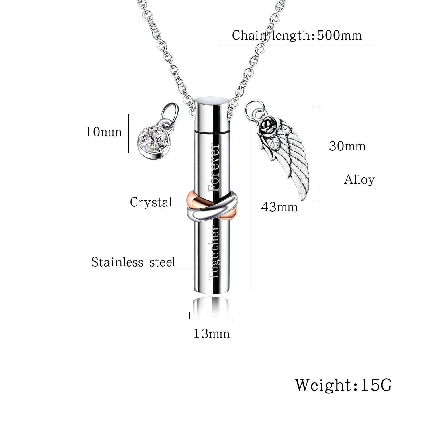 Pendant Necklace Stainless Steel