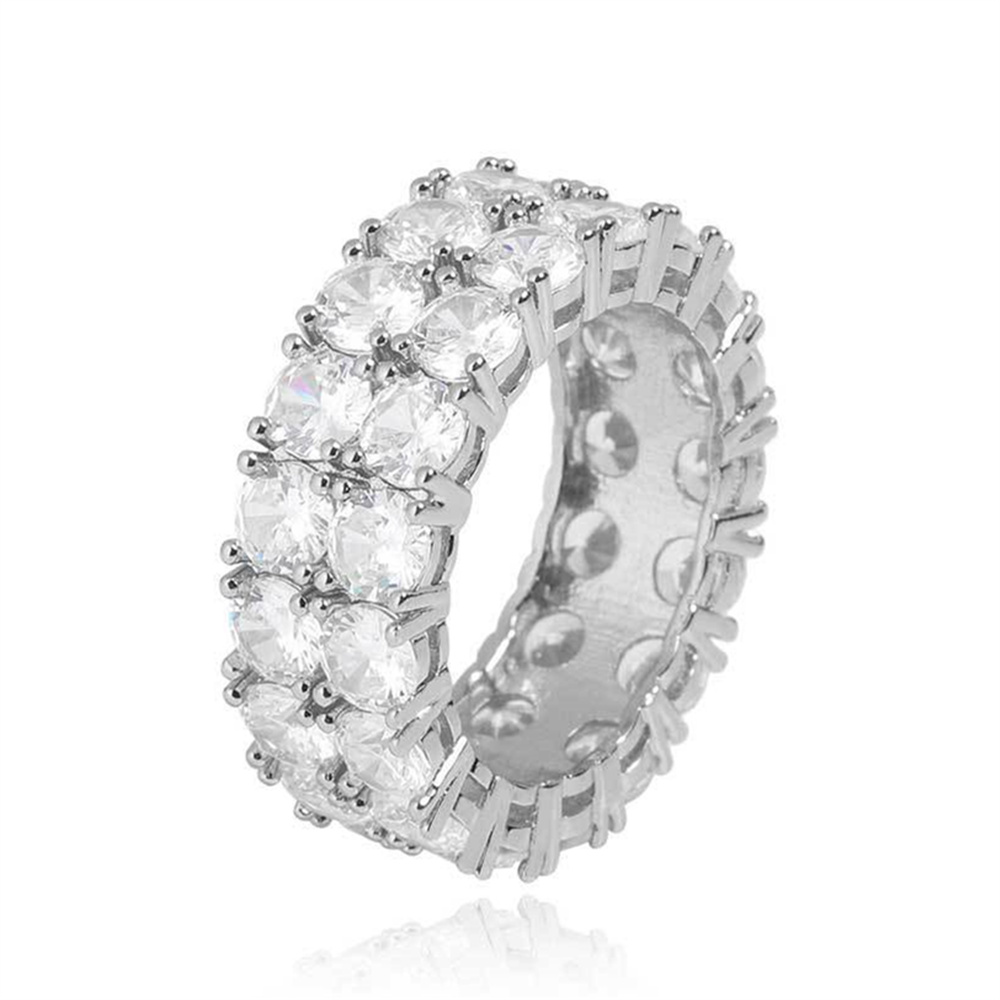Iced Out Diamond Ring Mens