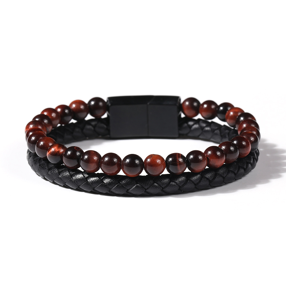 Men's leather bracelet