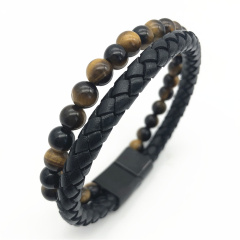 Men's leather bracelet