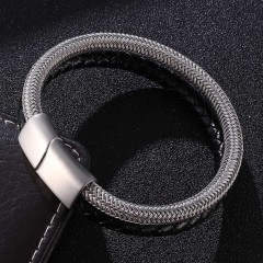 Male leather bracelet
