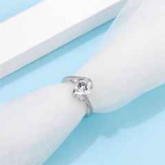 Moissanite Promise Ring