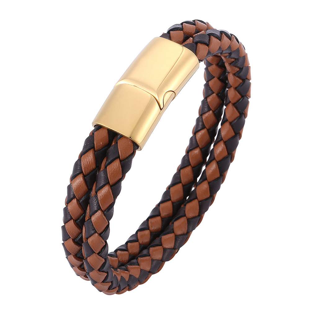 Leather string bracelet