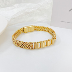 Gold Plated Stainless Steel Bracelet