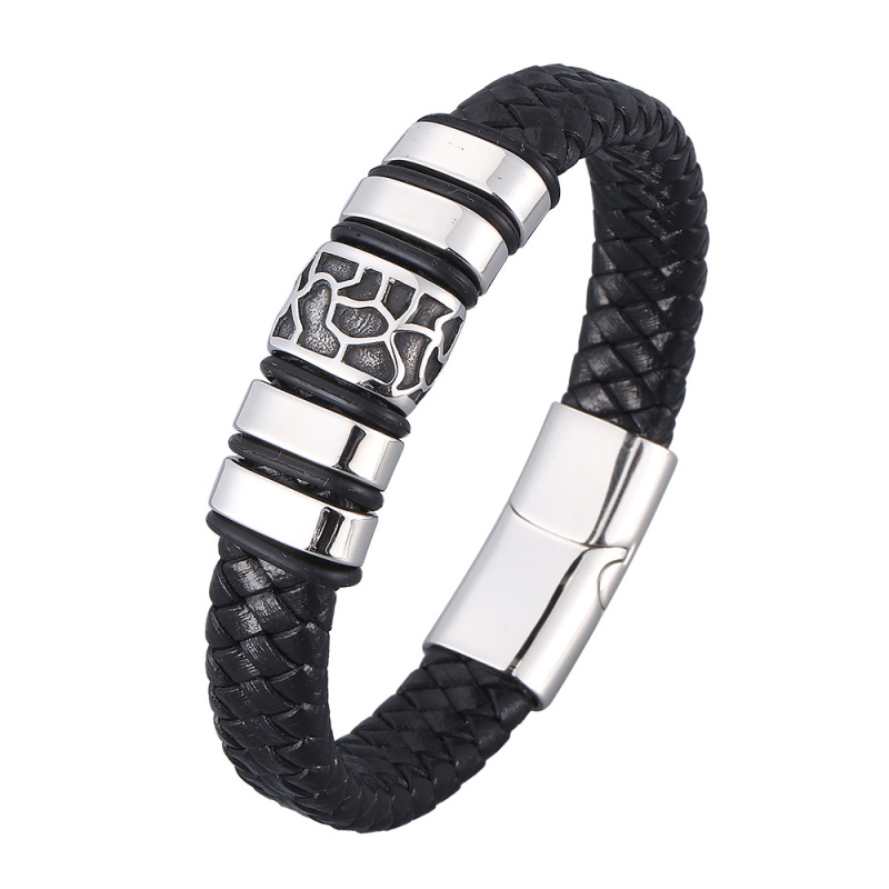 Mens leather wristbands