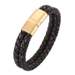 Leather string bracelet