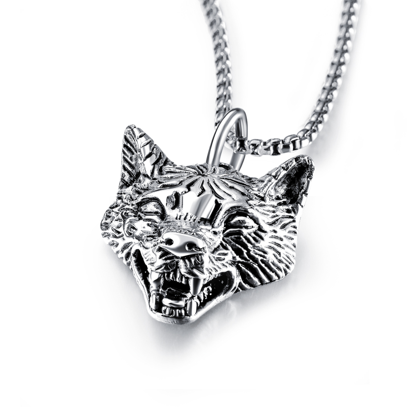 Stainless Steel Lion Head Pendant