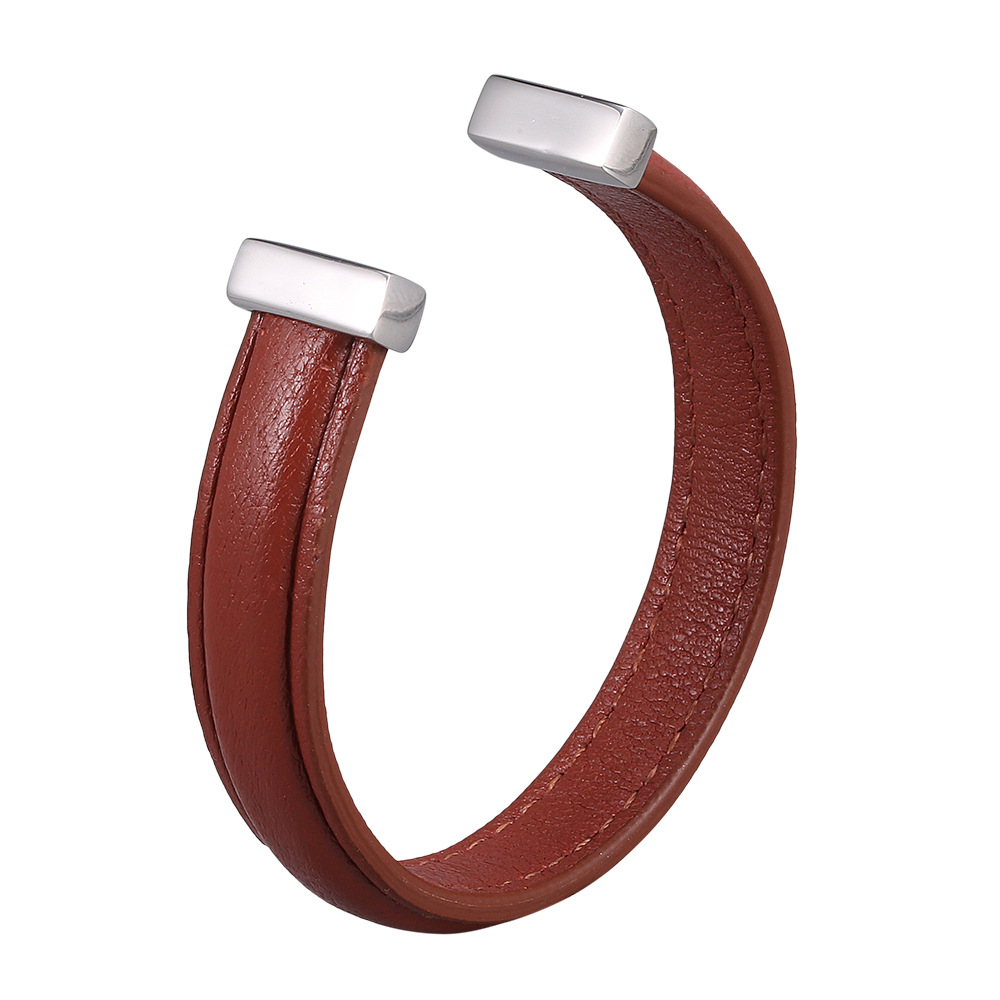 Designer leather bracelet