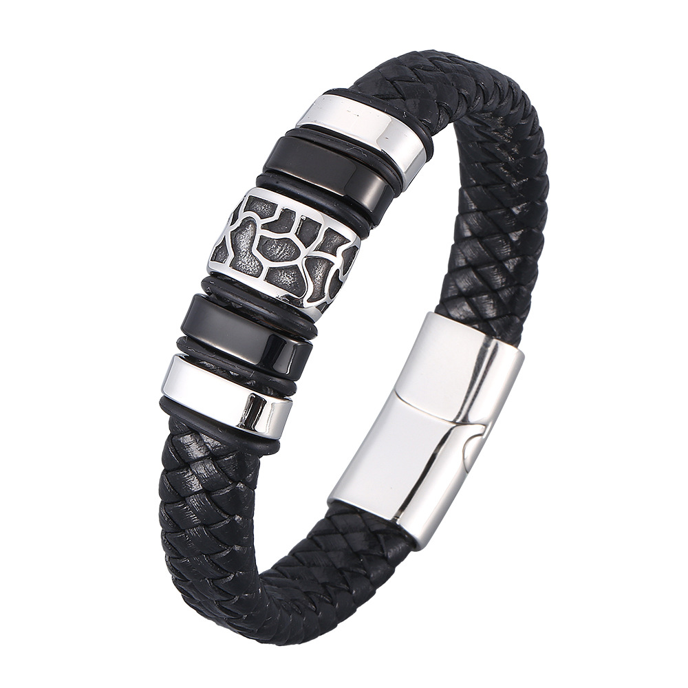 Mens leather wristbands