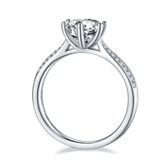 Radiant Cut Moissanite Ring