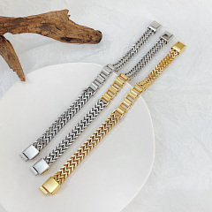 Gold Plated Stainless Steel Bracelet