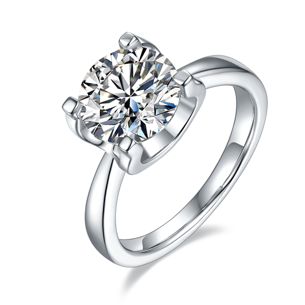 Moissanite Solitaire Ring