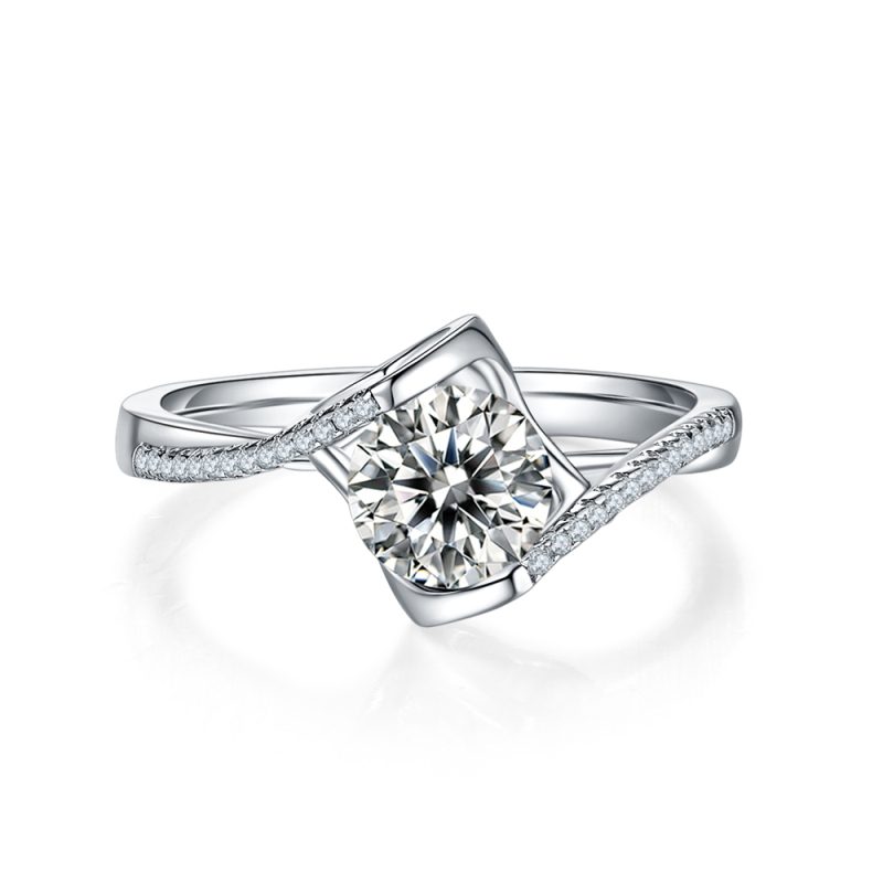 Moissanite Promise Ring