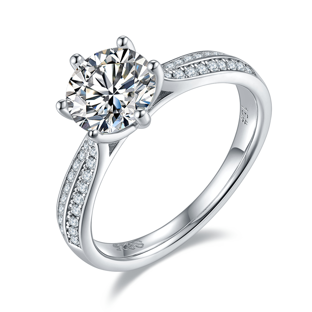 Radiant Cut Moissanite Ring