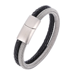 Male leather bracelet