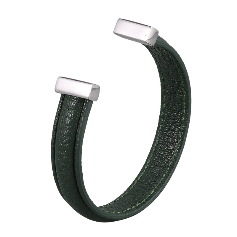 Designer leather bracelet