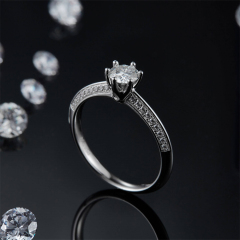 Moissanite Solitaire Engagement Rings