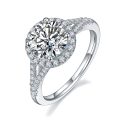 Art Deco Moissanite Ring