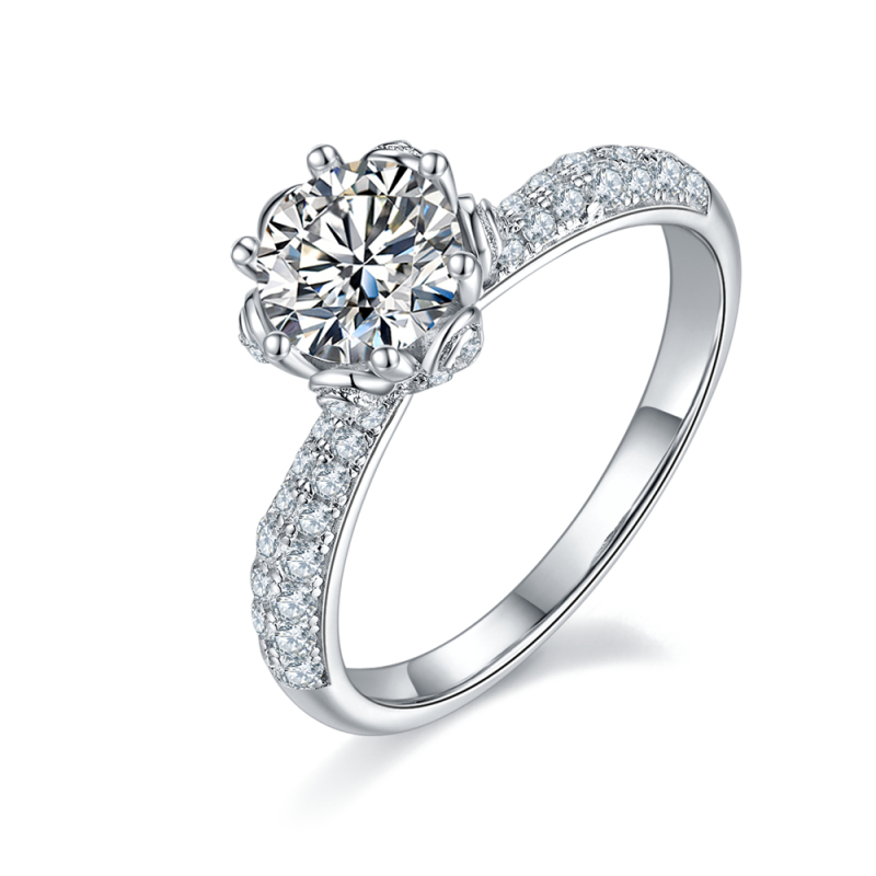 Charles Winston Moissanite Rire Rings