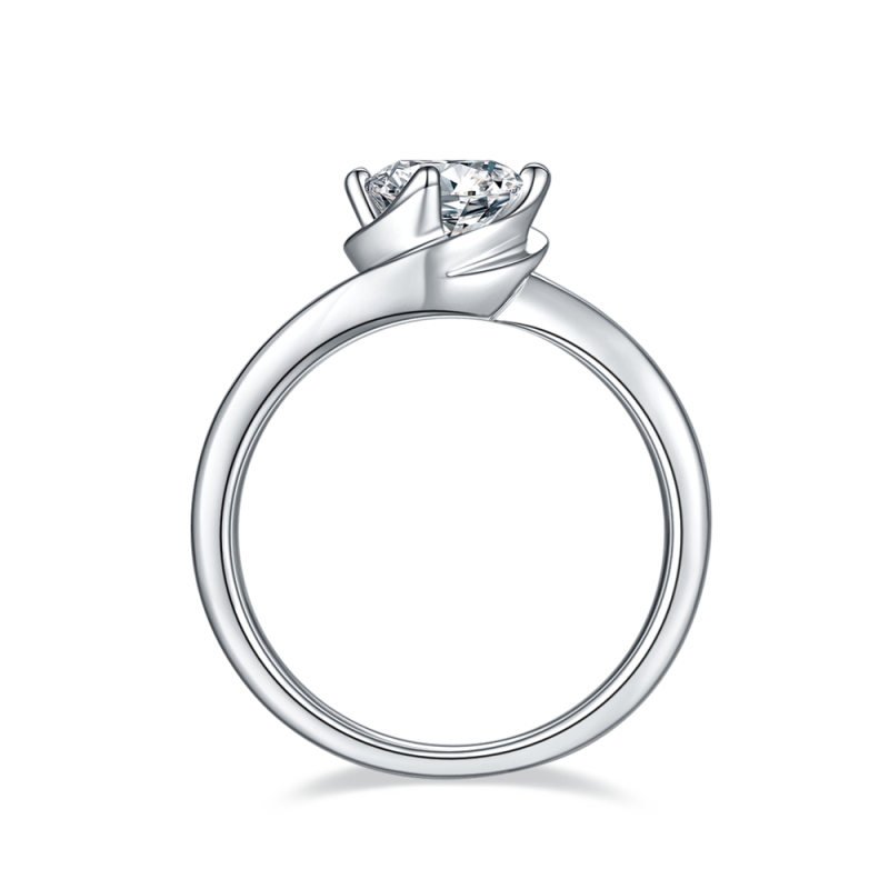 White Gold Moissanite Engagement Rings