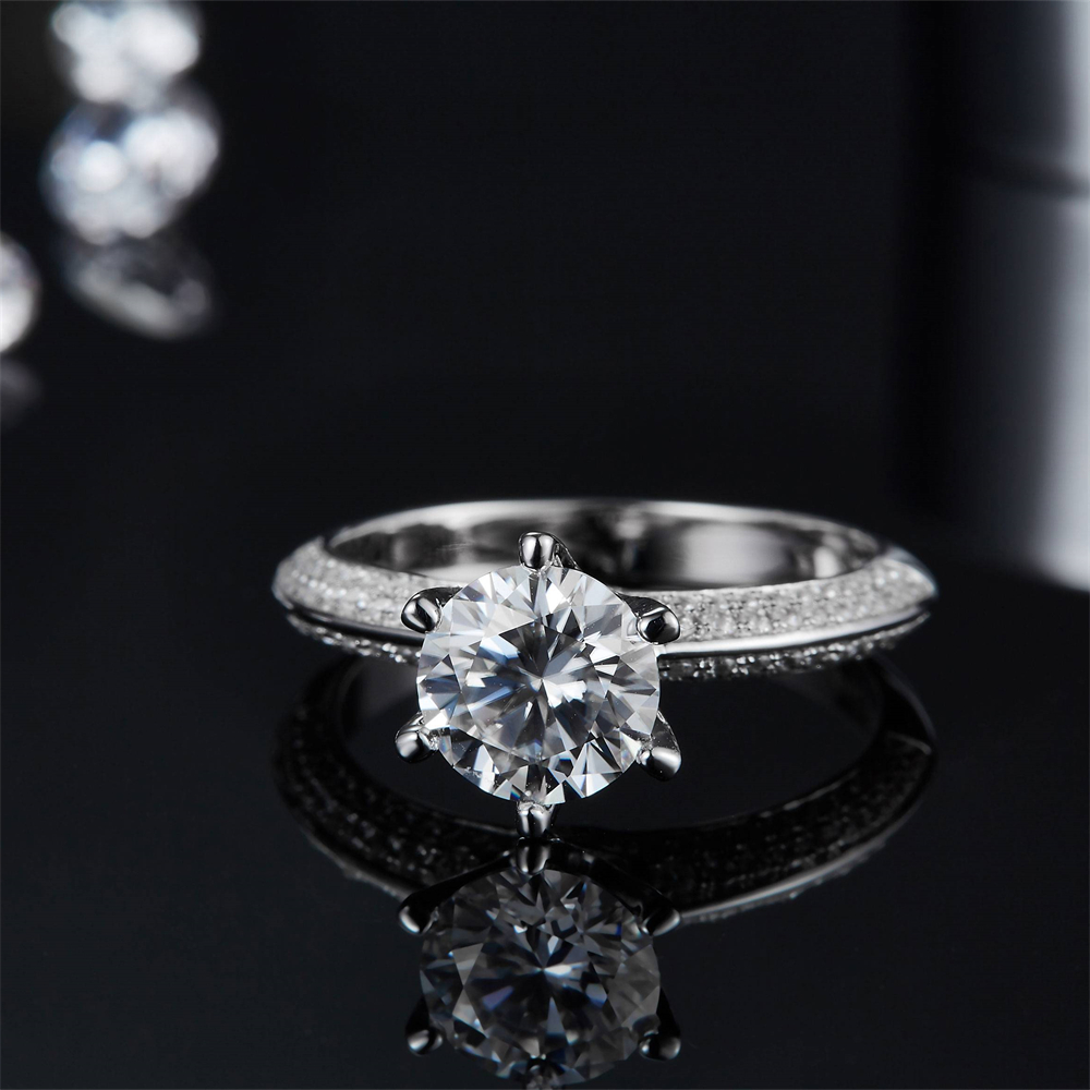 Custom Moissanite Engagement Rings