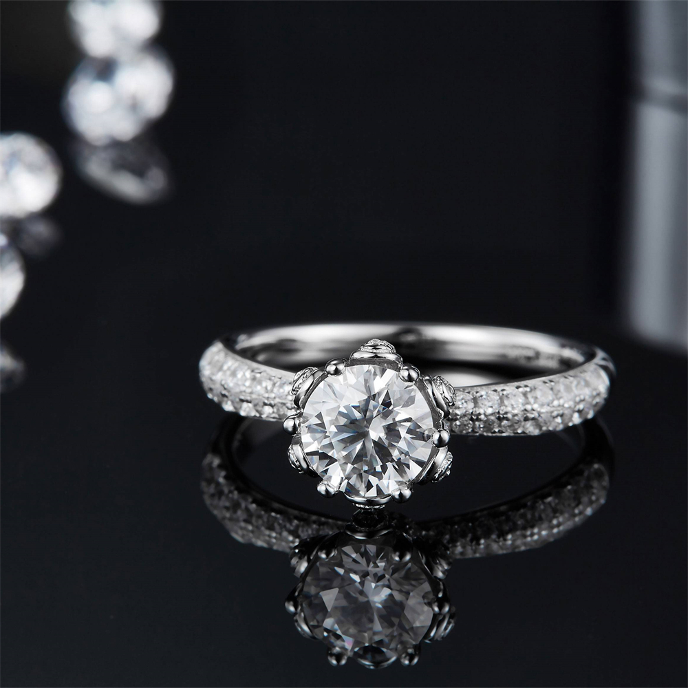 Charles Winston Moissanite Rire Rings