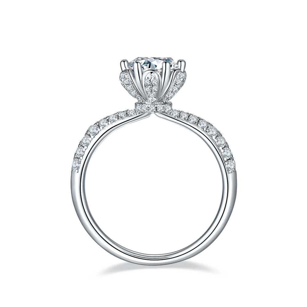 Charles Winston Moissanite Rire Rings