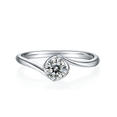 Moissanite Cluster Ring