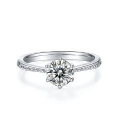 Moissanite Radiant Cut Engagement Rings