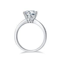 East West Moissanite Ring