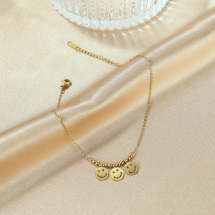 Smiley Dace Gold Anklet