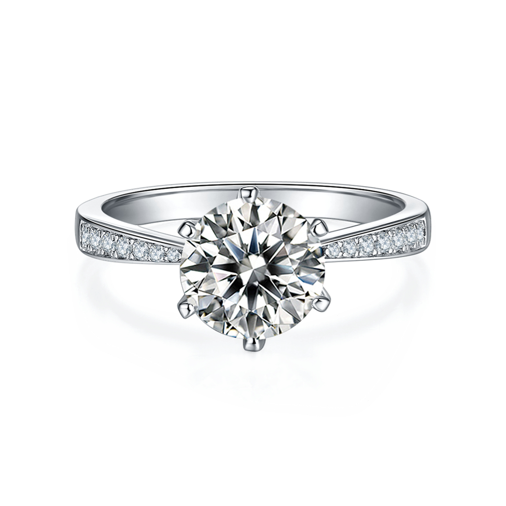 East West Moissanite Ring