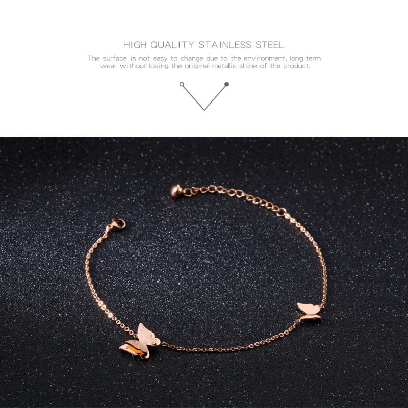 Gold Butterfly Ankle Bracelet