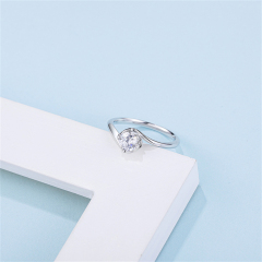 Moissanite Cluster Ring