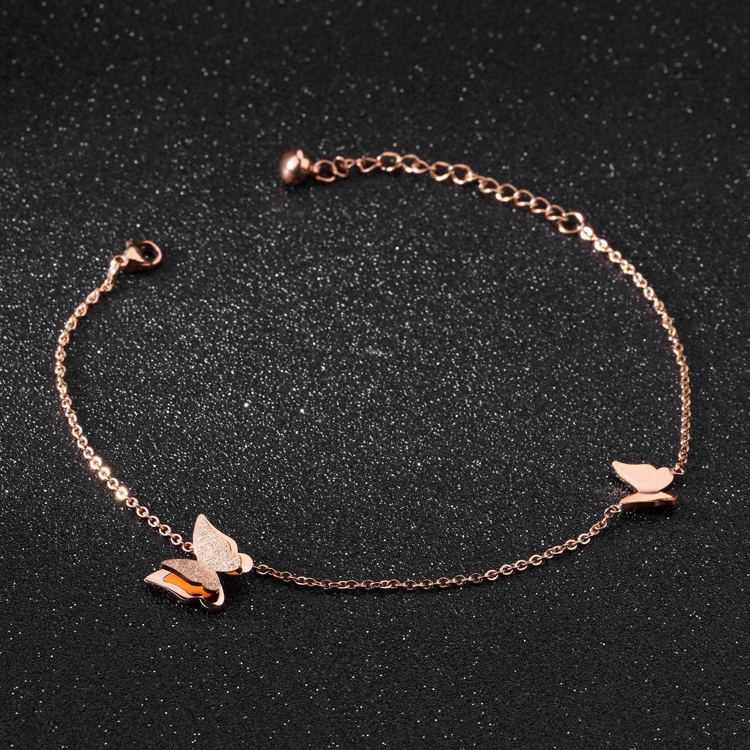 Gold Butterfly Ankle Bracelet