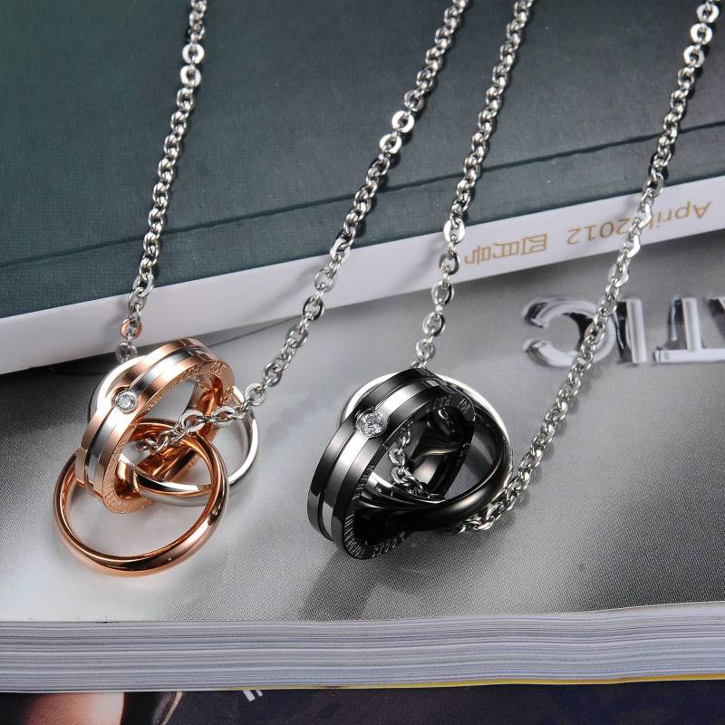 Stainless Steel Couple Necklace